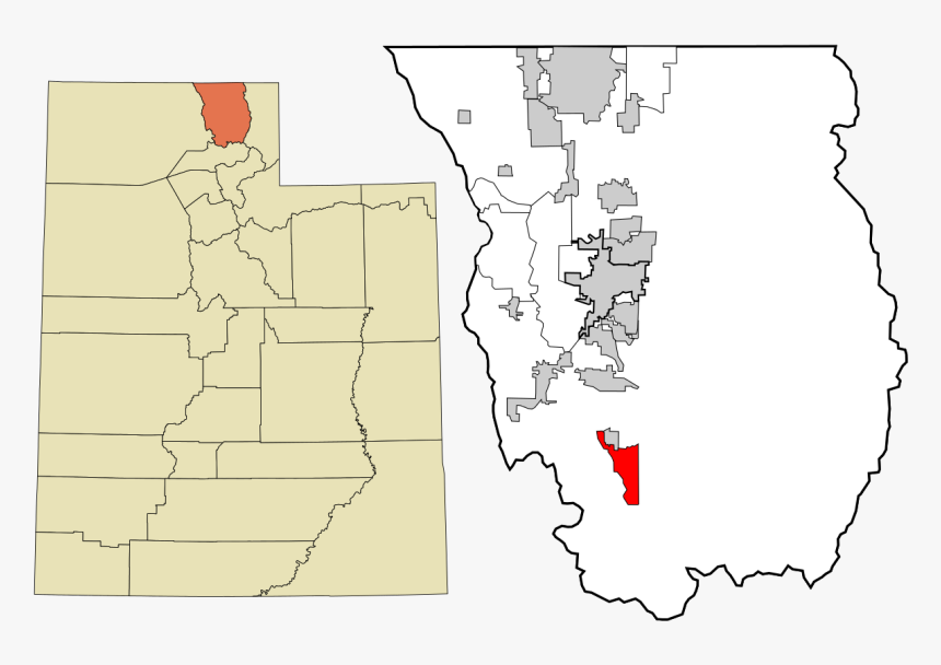 Cache County Map, HD Png Download