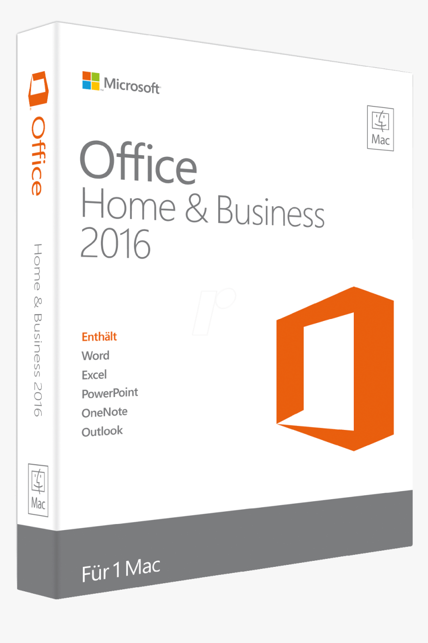 Microsoft Office Mac Home And Business Product Key - Microsoft Office 2016 Home, HD Png Download
