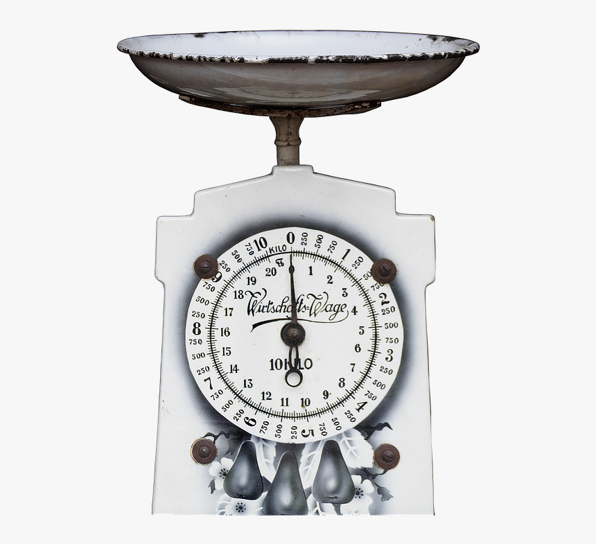 Horizontal, Kitchen Scale, Old Scale, Weigh, Weigh - Weighing Scale, HD Png Download