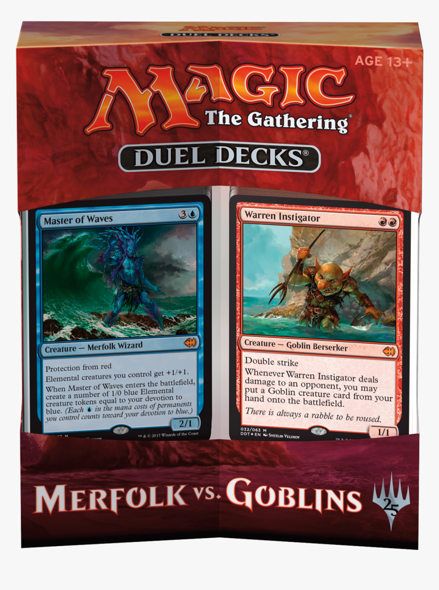 Mtg Duel Decks - Duel Decks Merfolk Vs Goblins, HD Png Download