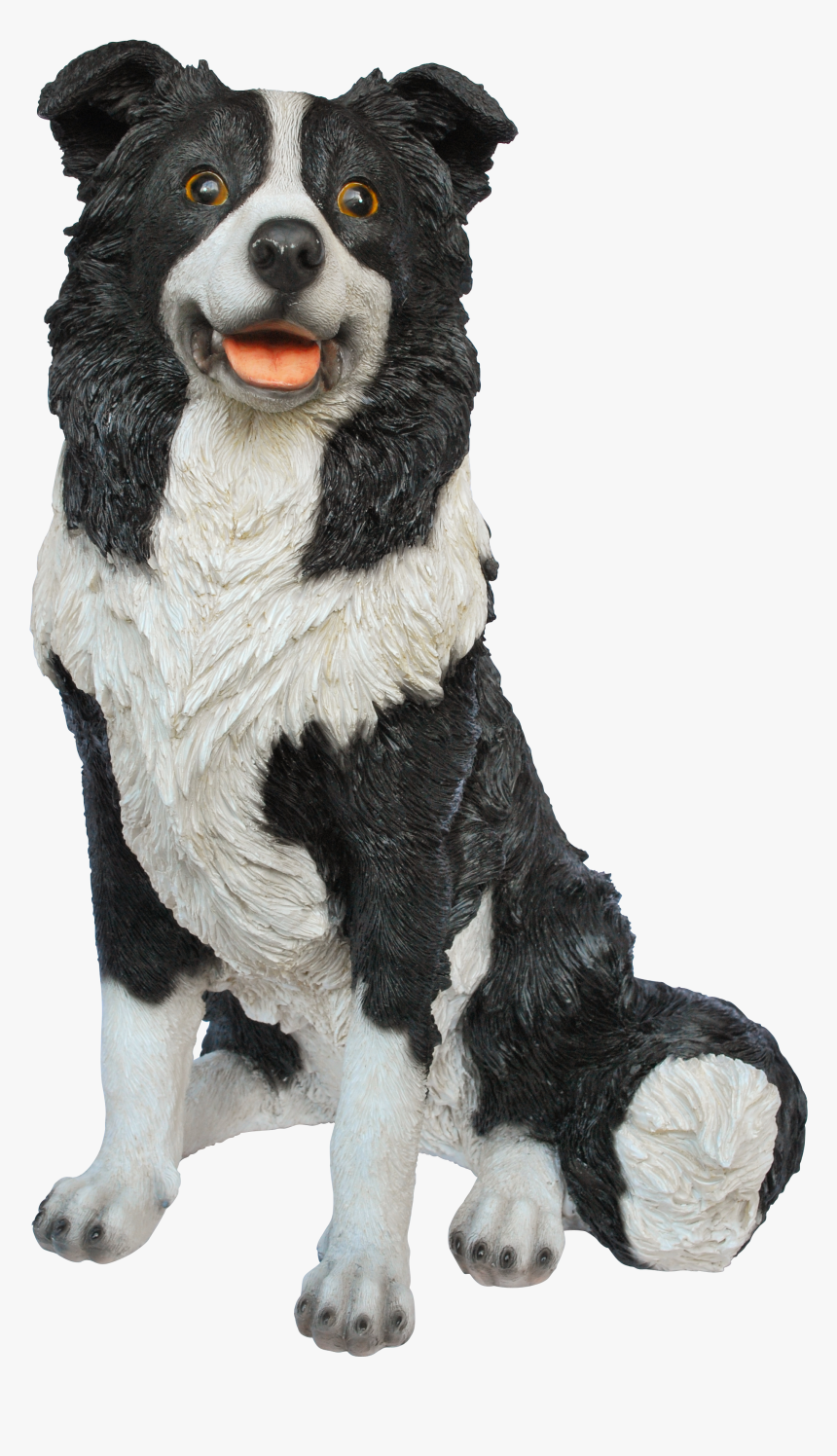 Clip Art Golden Retriever Border Collie Mix - Estatua Border Collie, HD Png Download