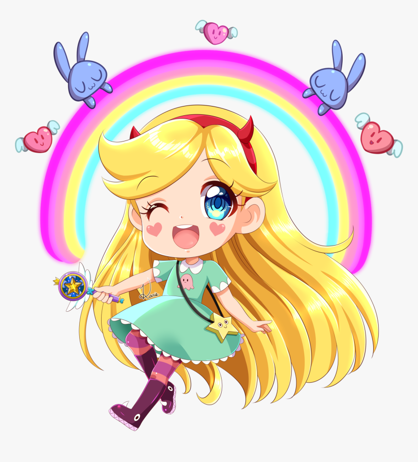 Star Vs The Forces - Chibi Star Vs The Forces Of Evil, HD Png Download