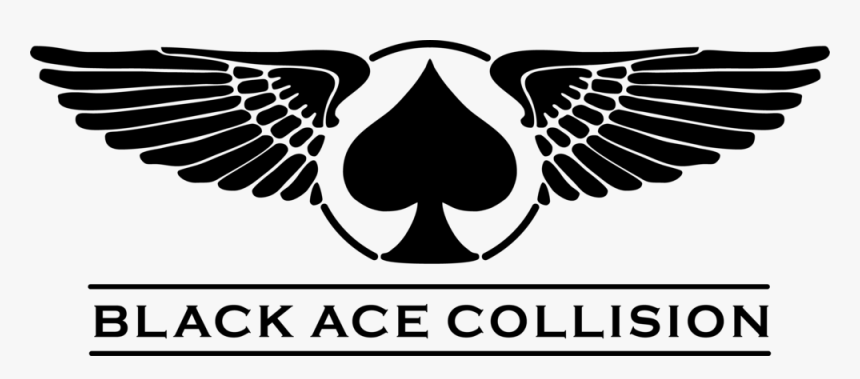Black Ace Collision Logo - Graffiti Wings On The Wall, HD Png Download