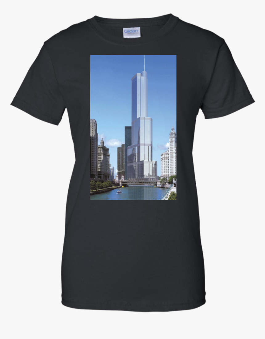 Trump Tower T Shirt, Ladies Tshirt Unisex T Shirt Black - T-shirt, HD Png Download
