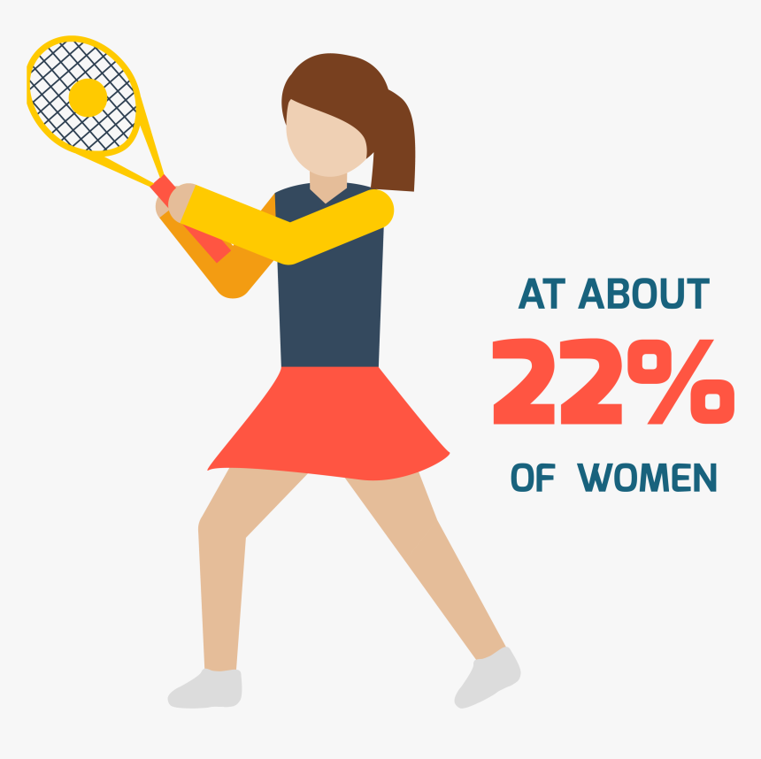 Clip Art Physical Exercise Clip Art - Soft Tennis, HD Png Download