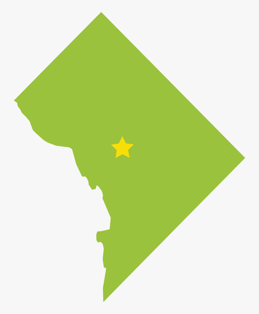 District Of Columbia State Shape, HD Png Download
