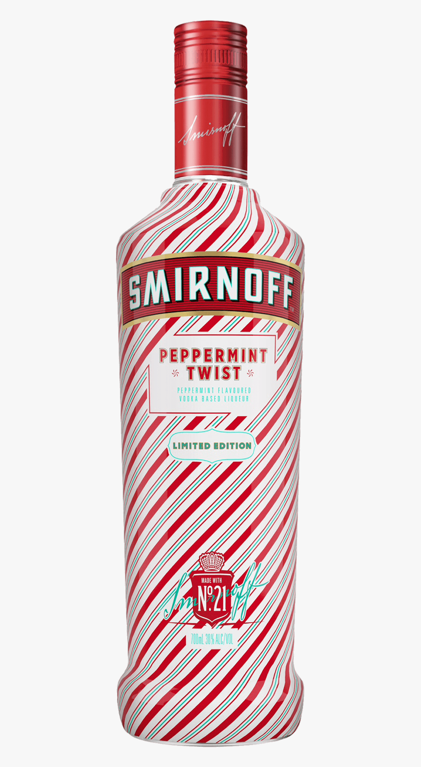 Smirnoff Peppermint Twist Vodka 700ml - Smirnoff Vodka Peppermint Twist, HD Png Download