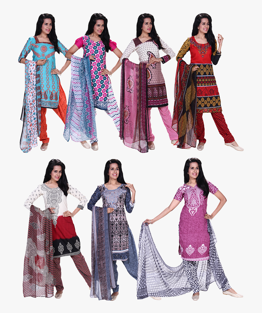 Heroine 7 Unstitched Dress Materials - Heroine Full Photos Png, Transparent Png