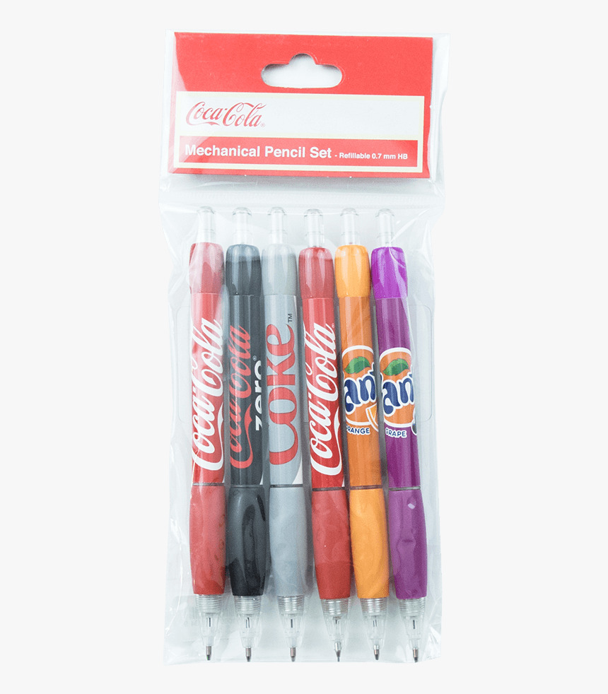 Coca Cola Multi Brands Mechanical Pencil Set 
 Title - Candle, HD Png Download