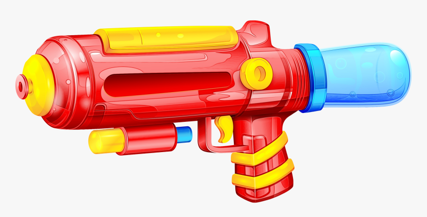 Water Gun Portable Network Graphics Clip Art Pistol - Transparent Water Gun Png, Png Download