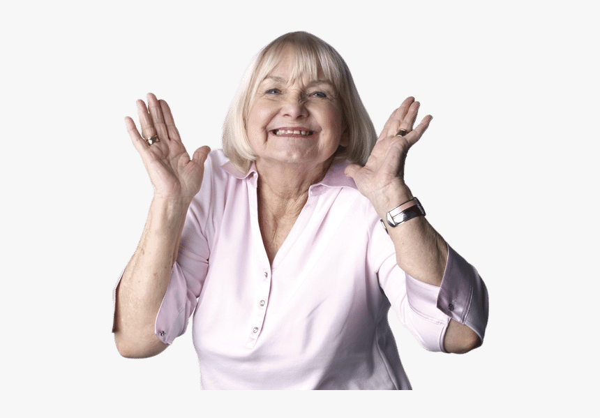 Happy Senior Woman - Woman, HD Png Download