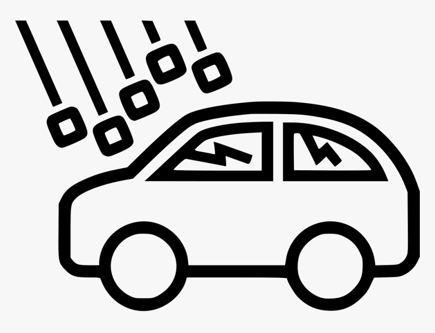 Hail Damage Comments - Van Black And White, HD Png Download