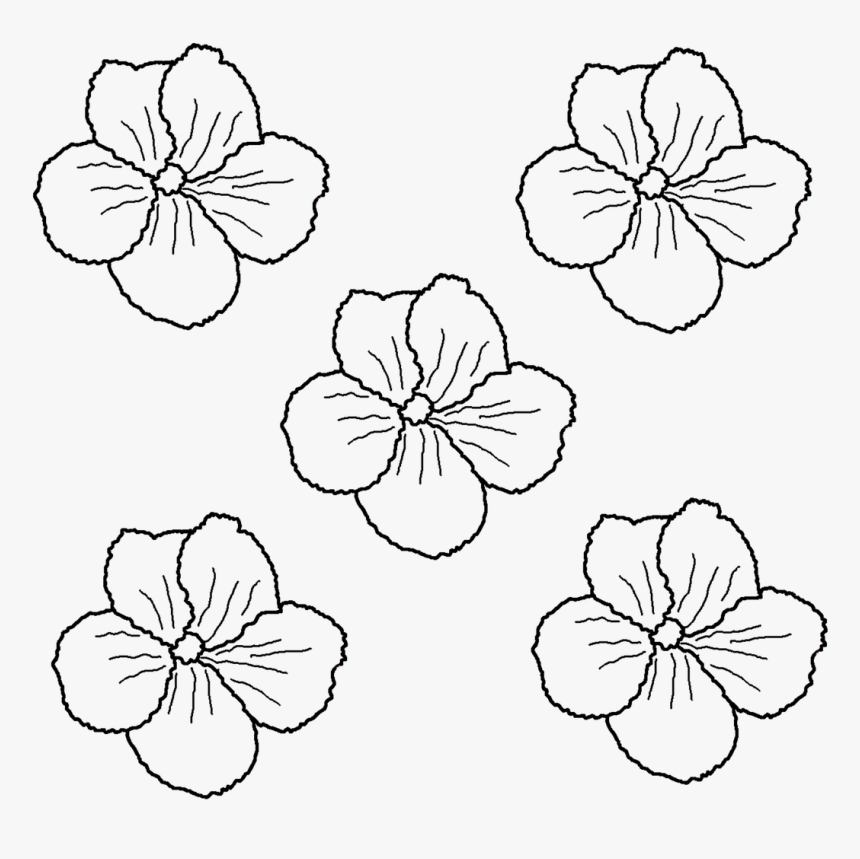 Flower Vector Drawing Free Photo - Gėlės Spalvinimui, HD Png Download