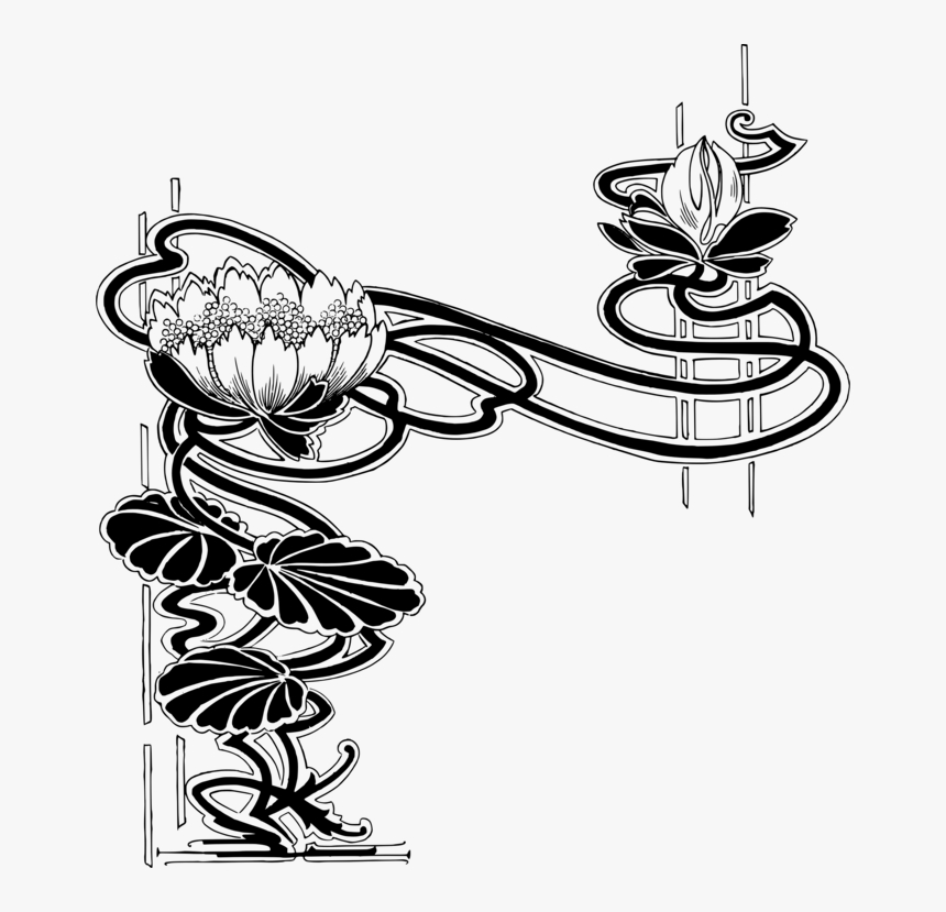 Line Art,plant,flower - Illustration, HD Png Download