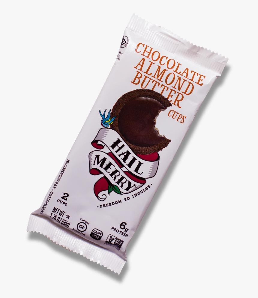 Hail Merry Chocolate Almond Cups - Chocolate Almond Butter Cups Vegan, HD Png Download