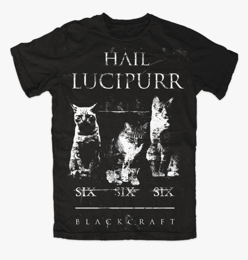 Hail Lucipurr - Stay Pawsitive Shirt, HD Png Download