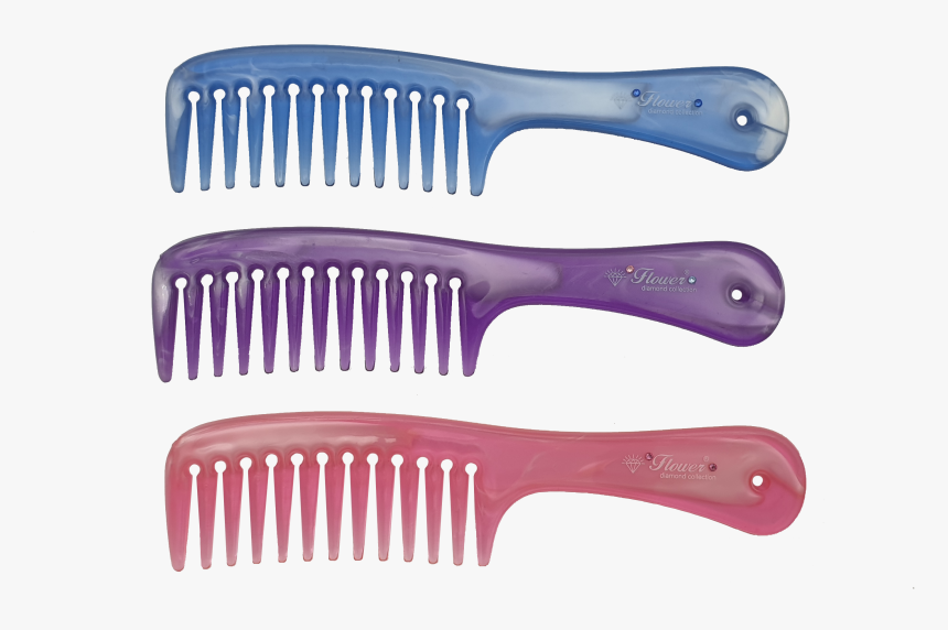 Flower Brush Nas Double Colour Comb With Swarovski - Knife, HD Png Download