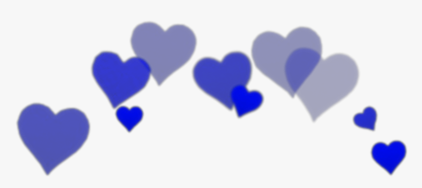 Blue Hearts Crown Png, Transparent Png
