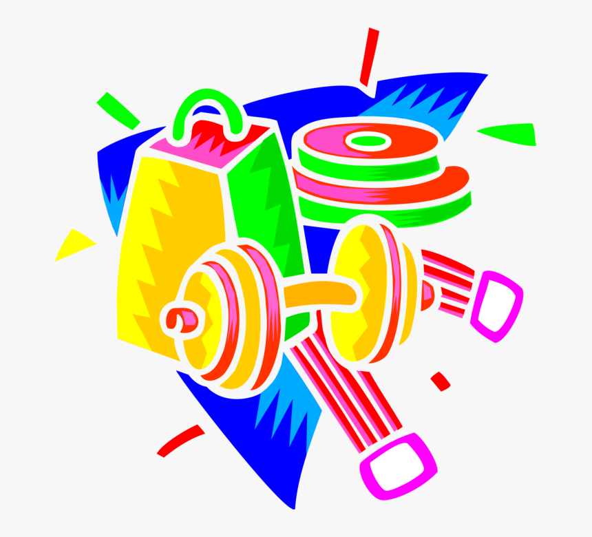 Vector Illustration Of Weightlifting Weight Training,, HD Png Download