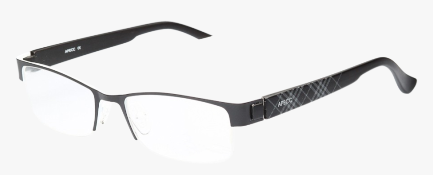 A124 Tr90 Professional Wide Temple Black - Versace Half Rim Glasses, HD Png Download