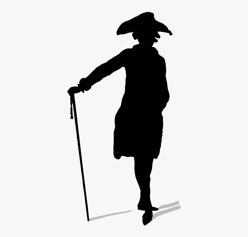 Man Clipart Shadow - 18th Century Man Silhouette, HD Png Download