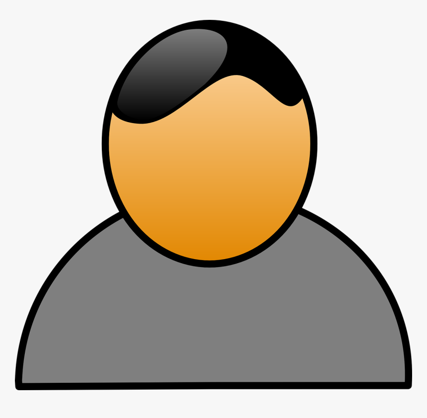 Gray Men Svg Clip Arts - สั ญ ลัก คน, HD Png Download