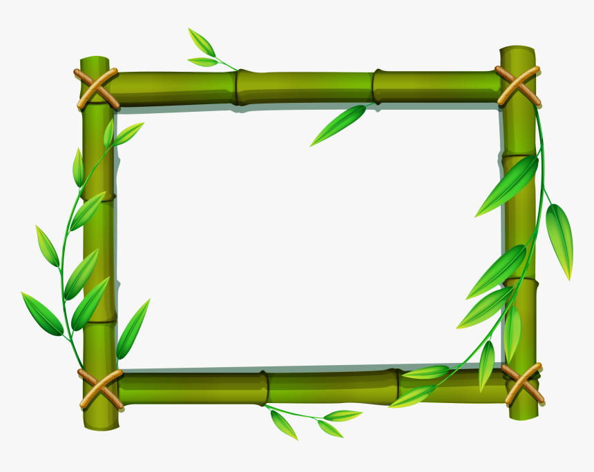 Jpg Black And - Bamboo Frames Clipart, HD Png Download
