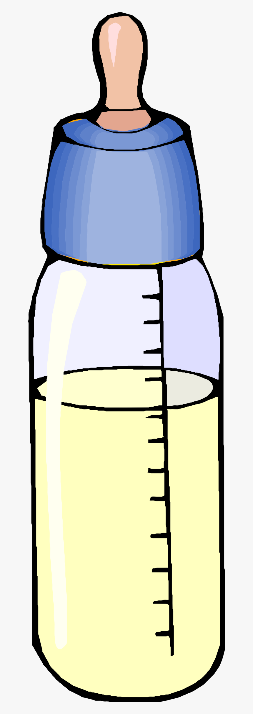 Transparent Milk Bottle Png - Bottled Milk Clipart, Png Download