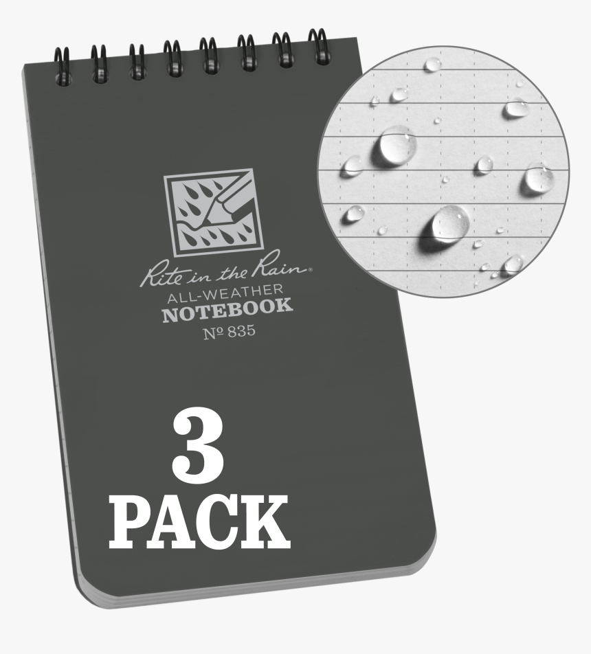 Rite In The Rain Weatherproof Top Spiral Notebook, - Notebook, HD Png Download