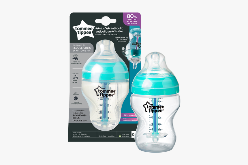 Tommee Tippee Advanced Anti-colic Feeding Bottle - Tommee Tippee Advanced Anti Colic, HD Png Download
