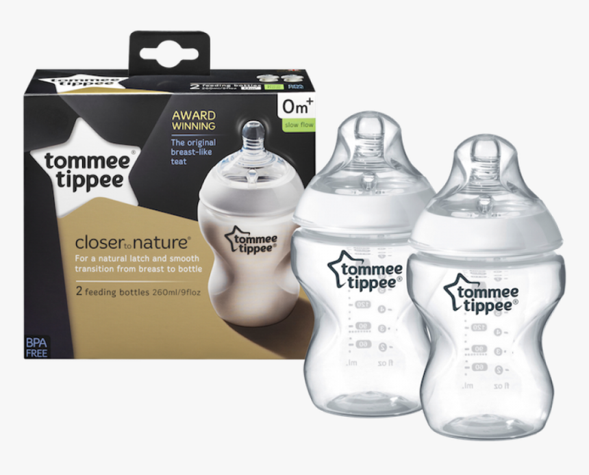 Tommee Tippee Closer To Nature - Tommee Tippee 260ml Bottles, HD Png Download