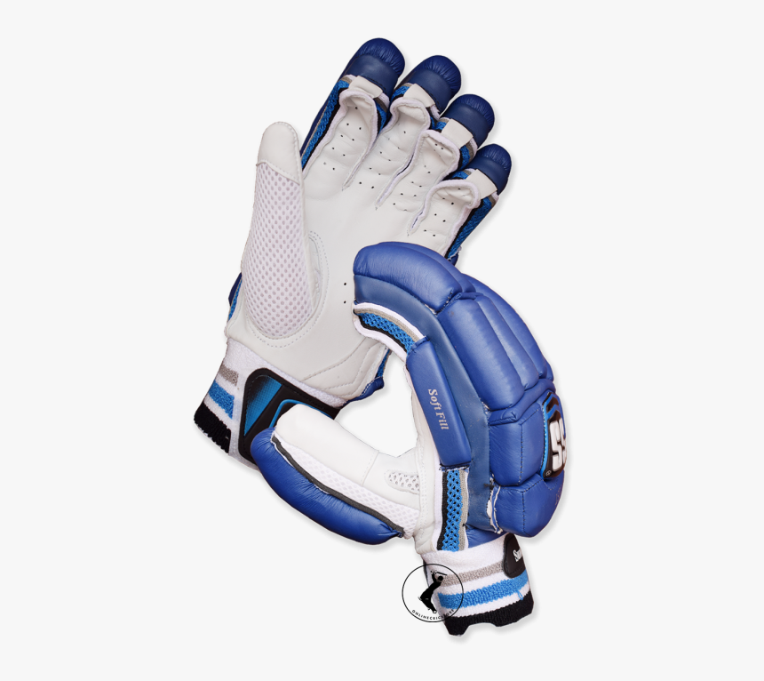 Ss Test Cricket Batting Gloves, Blue - Blue Cricket Batting Gloves, HD Png Download