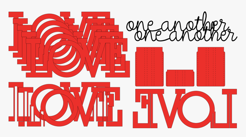 Layer The 5 Main Love Shapes, One By One, On Top Of - Graphic Design, HD Png Download