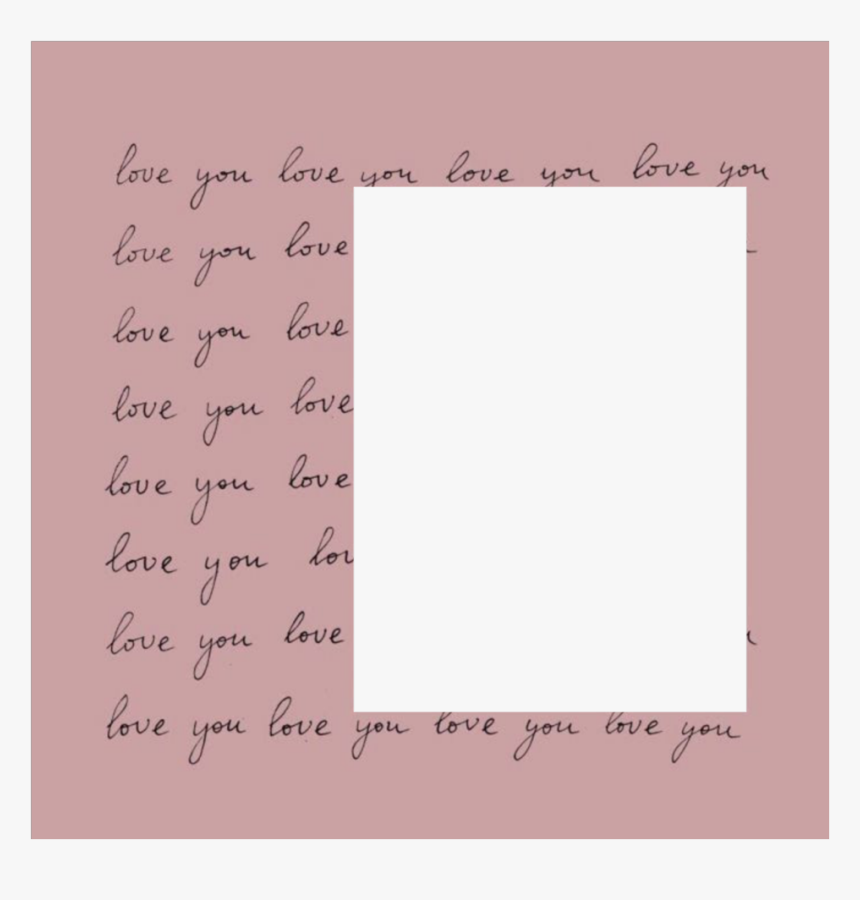 #loveyou #frame #pink #border #love #pinklove - Paper, HD Png Download