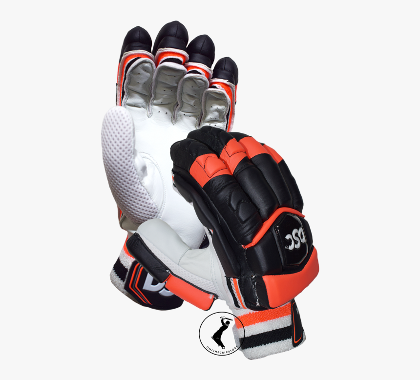 Dsc Condor Flite Cricket Batting Gloves, Black Orange - Black Cricket Batting Gloves, HD Png Download