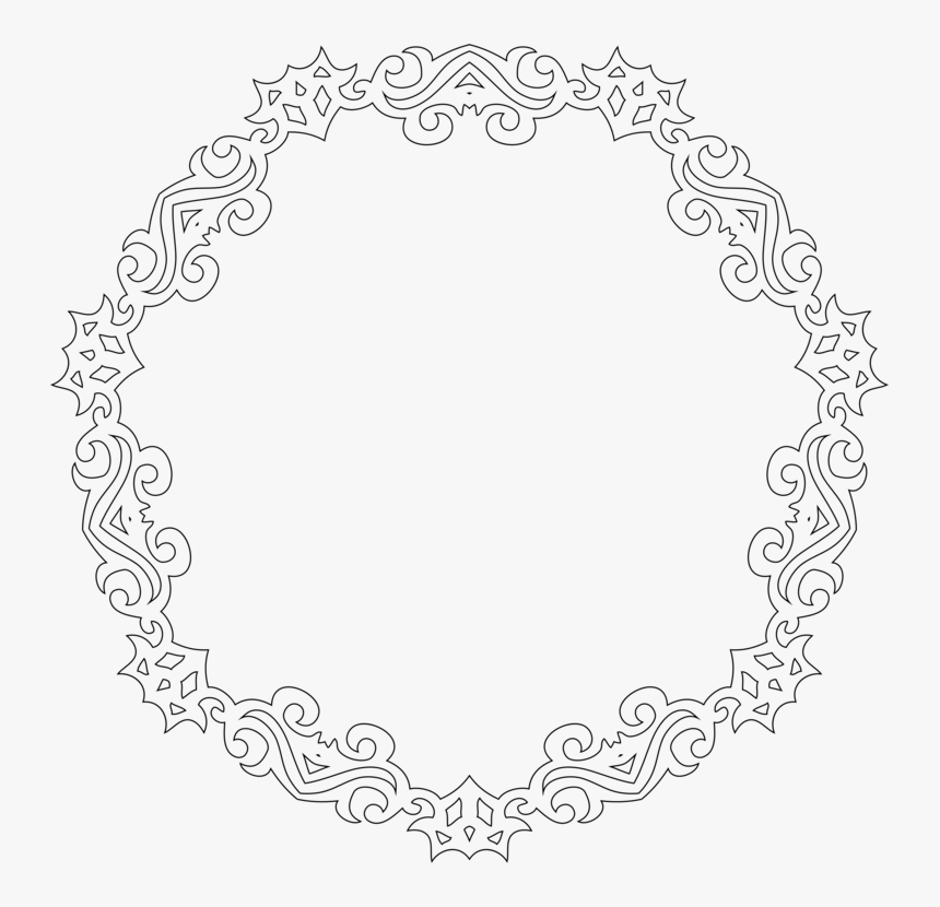Line Art,monochrome,symmetry - Çerçeve Şekilleri, HD Png Download