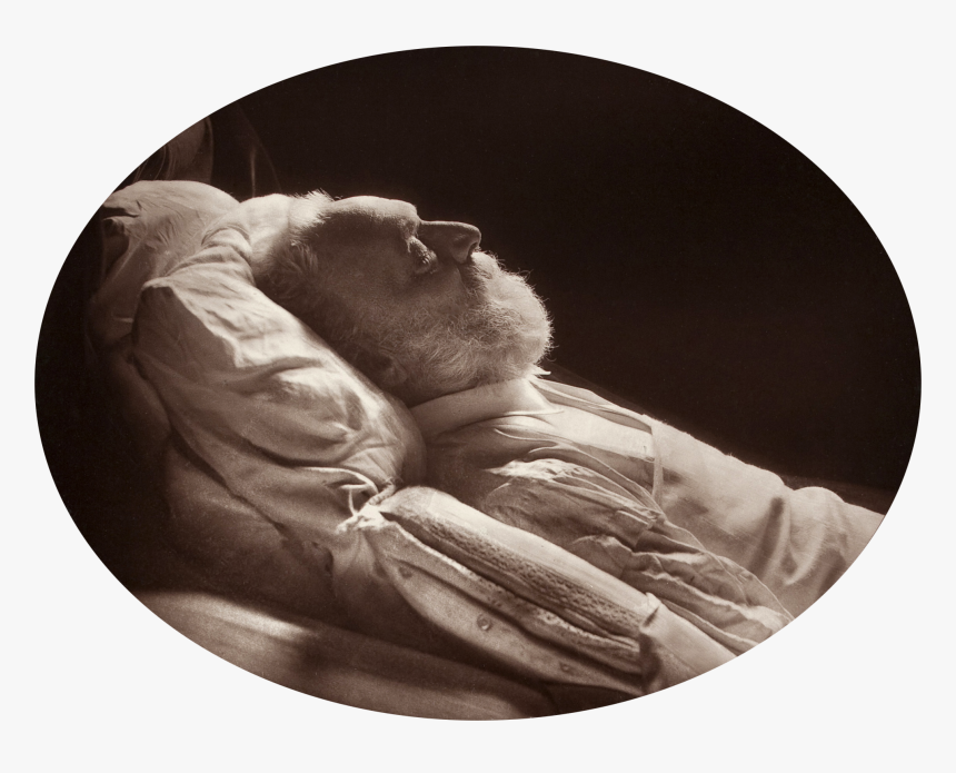 Victor Hugo Deathbed Portrait By Nadar, 1885 - Victor Hugo On His Deathbed, HD Png Download