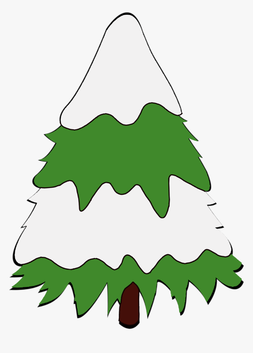 #christmas #christmastree #tree #snow #merrychristmas - Christmas Tree, HD Png Download
