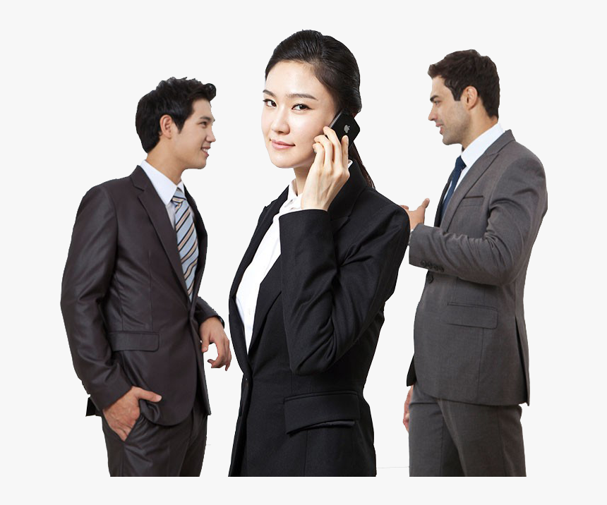 Business People Communicate With Phone Png Download - Loan Business Png, Transparent Png