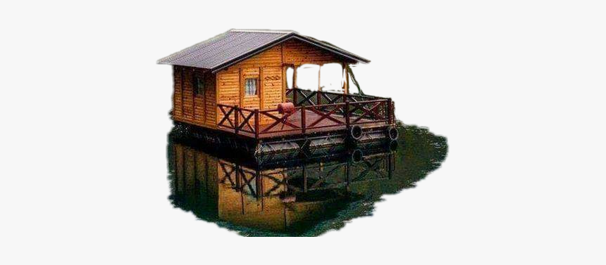 #sticker #building #house #reflection #onwater #woodenhouse - House, HD Png Download