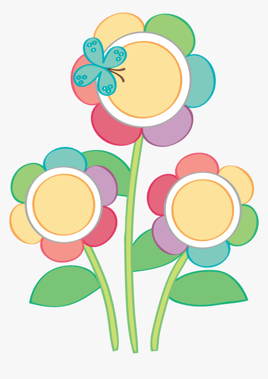 Pin By Maria Gorety On Oruga Clip Art, Scrapbook - Scrapbook Clipart Printable Printable Flower Design, HD Png Download