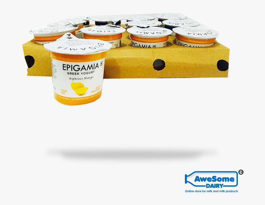 Yogurt Online,now Order Yogurt Bulk Epigamia Mango - Box, HD Png Download