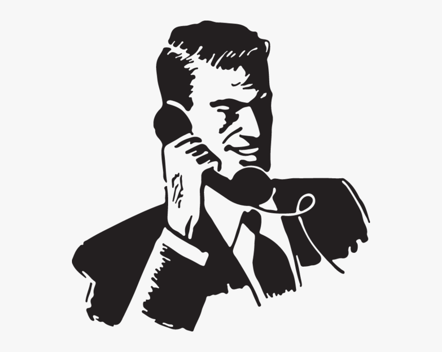 Man On Phone Clipart, HD Png Download