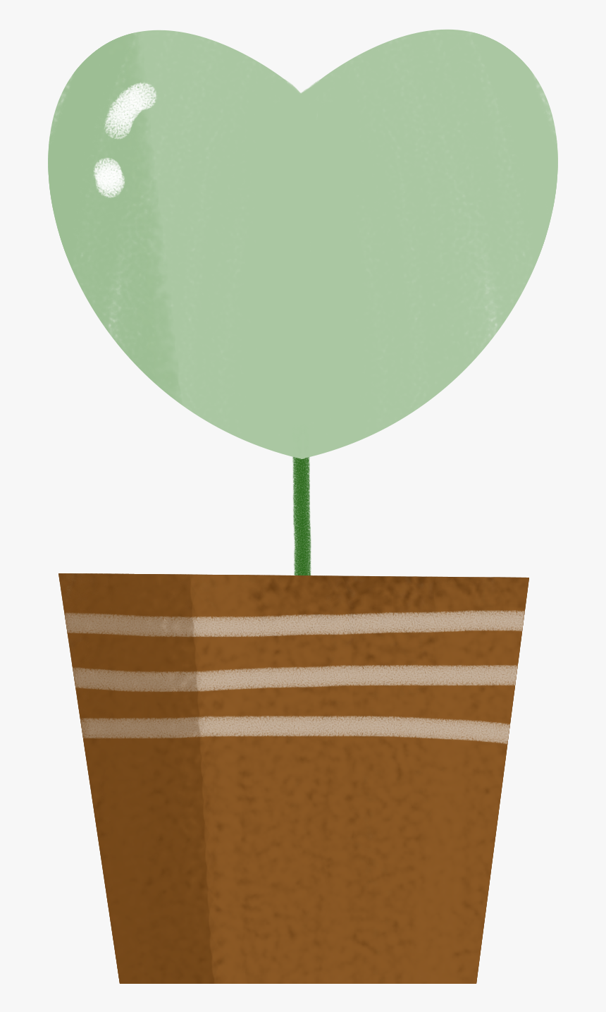 Desktop Decoration Love Potted Png And Psd - Illustration, Transparent Png