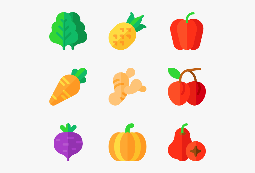 Fruit And Vegetables Transparent, HD Png Download