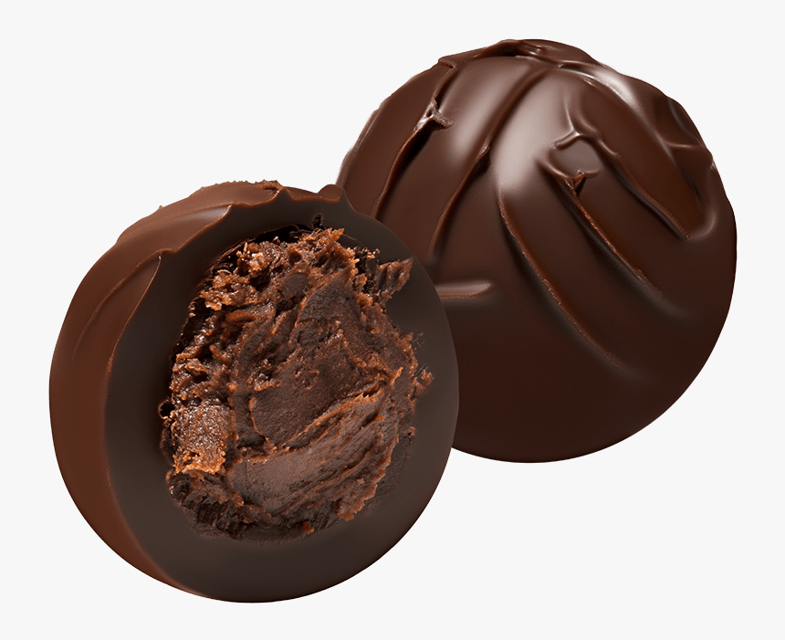 Dark Chocolate Truffles - Dark Chocolate Truffle Png, Transparent Png