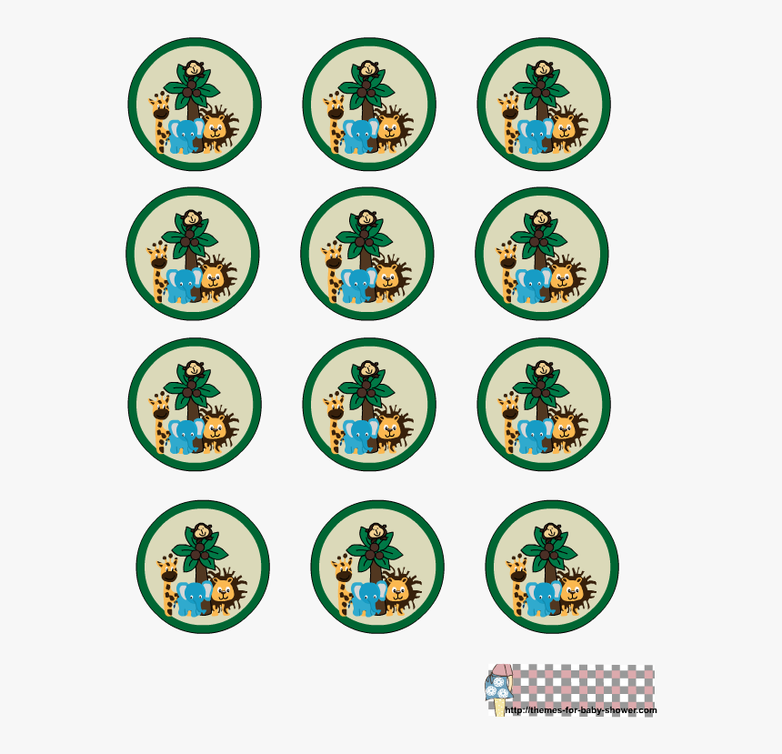 Cupcake Toppers Template For Bridal Shower, HD Png Download