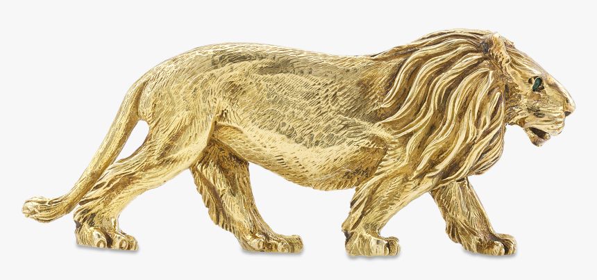 Gold Lion Brooch By Tiffany & Co, HD Png Download