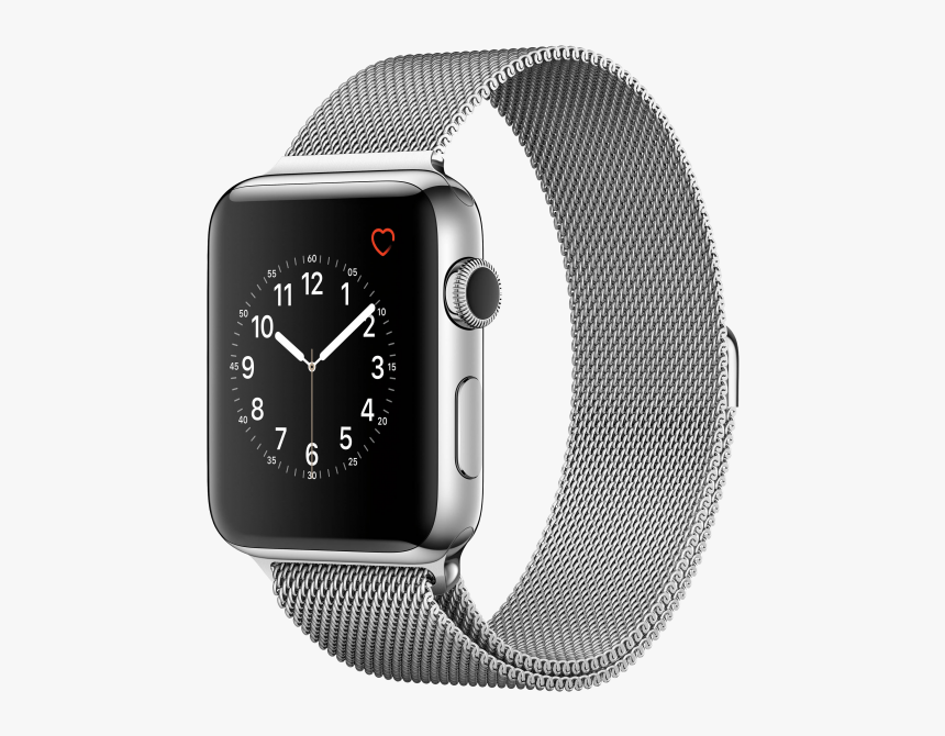 Apple Watch Series 4 Png Image Free Download Searchpng - Apple Watch Silver Milanese Loop, Transparent Png