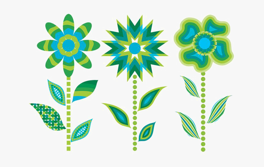 Abstract Flower Png Transparent Image - Clip Art Of Black Stars, Png Download